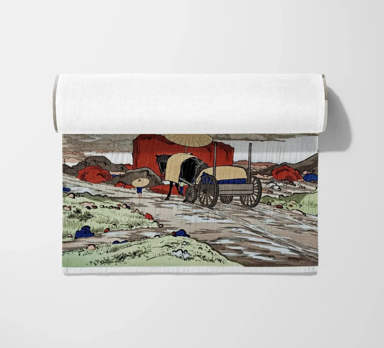 Goyo Hashiguchi - Pioggia di Shin-hanga a Yabakei | Terra giapponese telo mare da NorwesClub