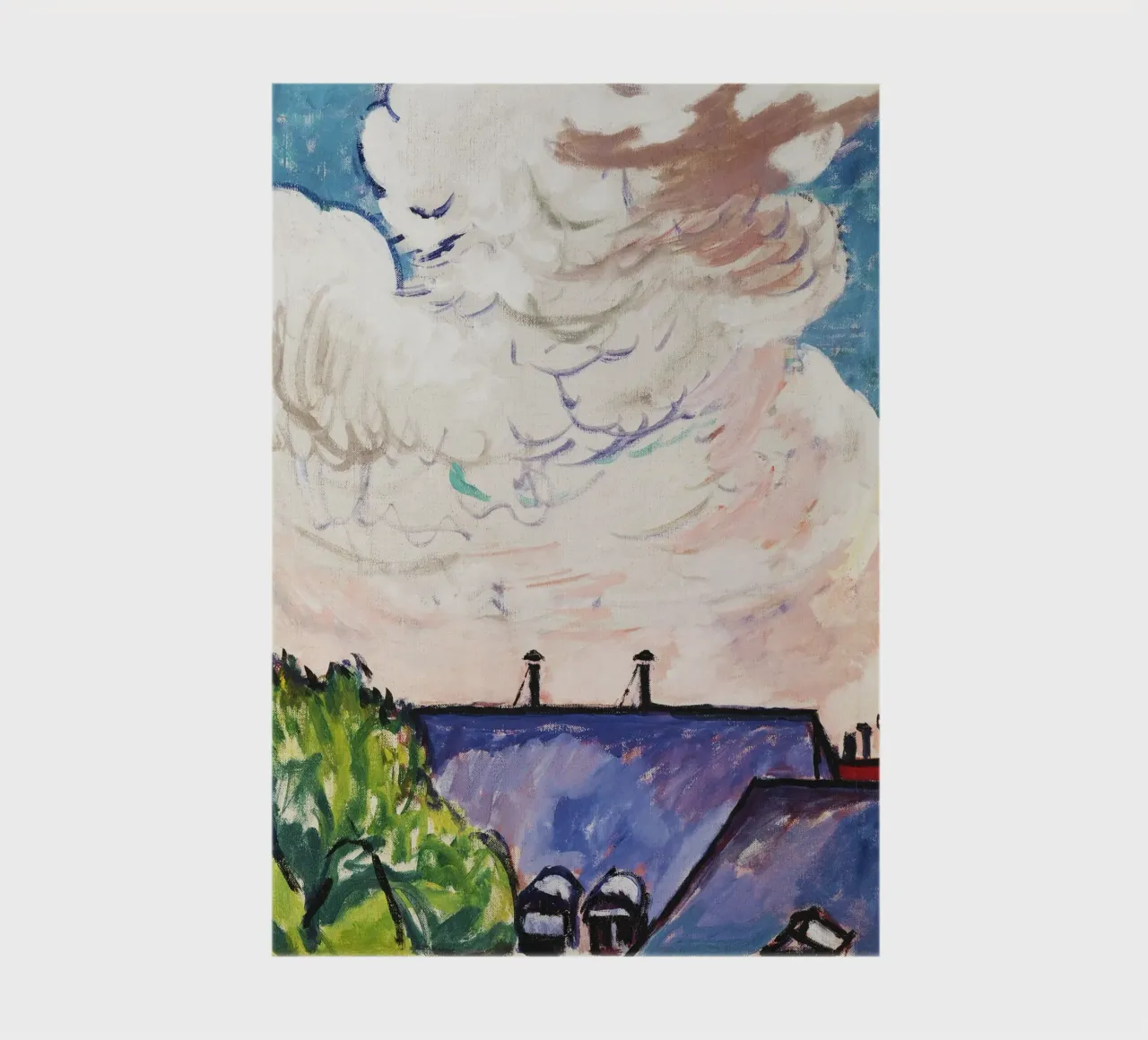 Henry Lyman Sayen: Dynamic Cloudscape, Modern Fauvist Sky notebook by NorwesClub