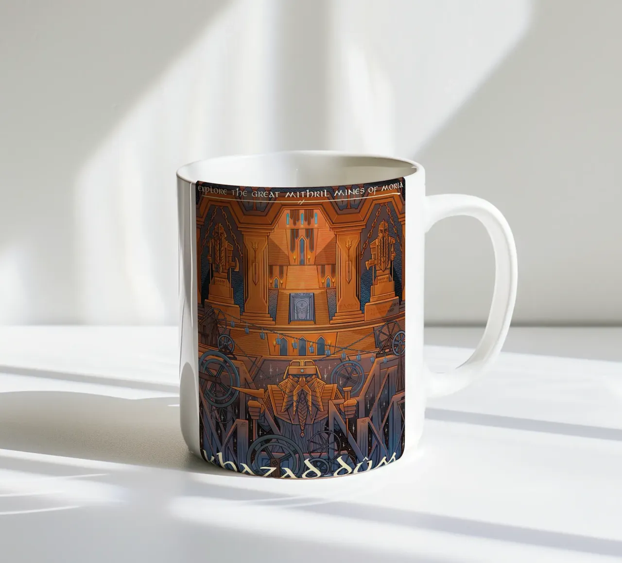Khazad-Dum, Esplorare le Grandi Miniere di Mithril di Moria tazza in ceramica da Junkie Movie