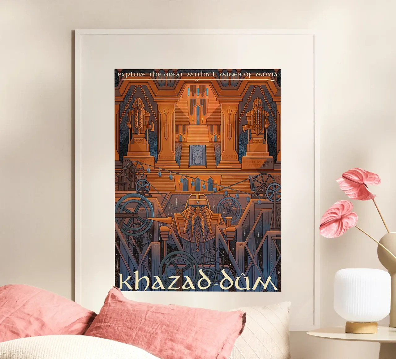 Khazad-Dum, Esplorare le Grandi Miniere di Mithril di Moria carta hahnemühle da Junkie Movie