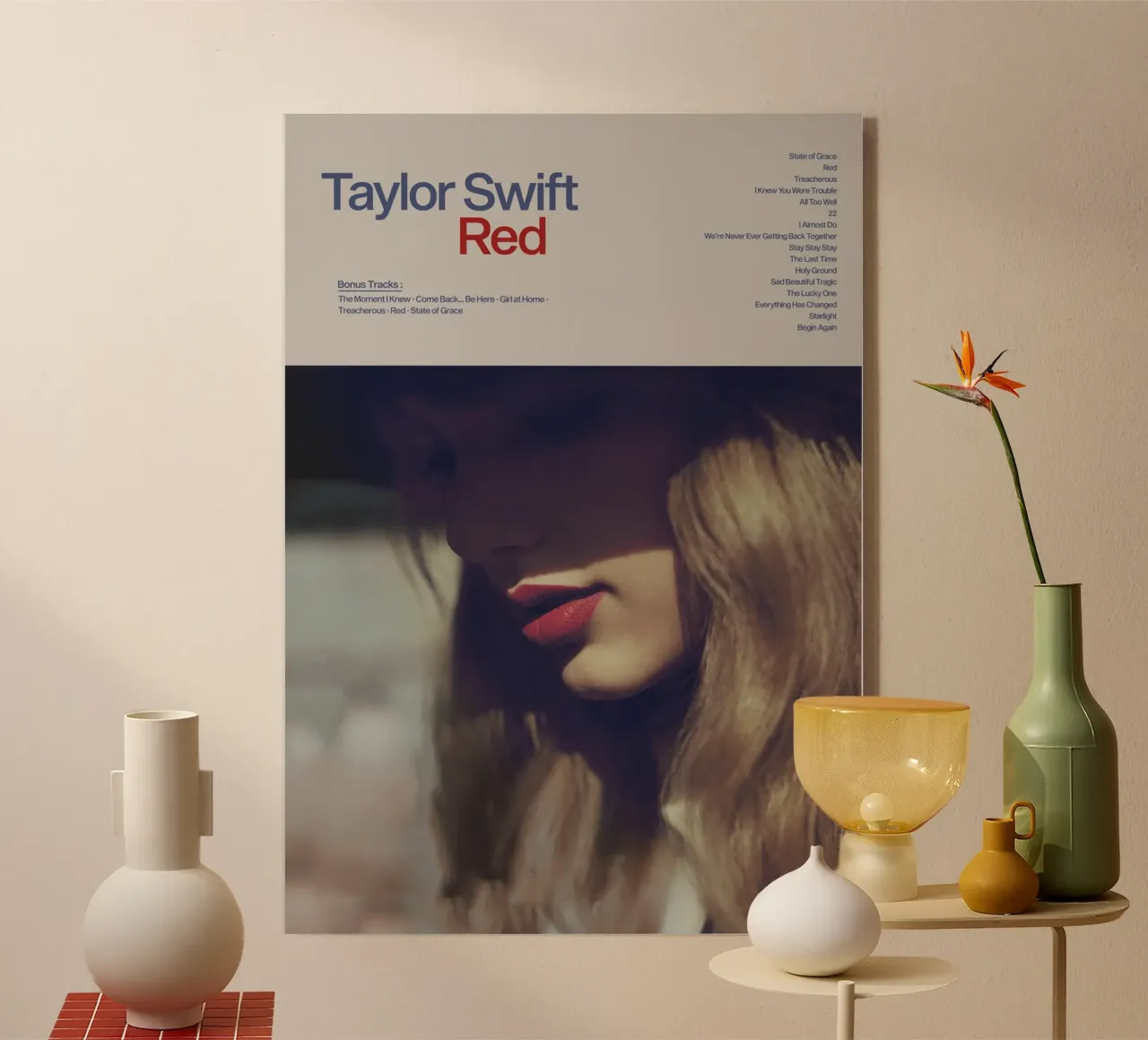 Taylor Swift Red plexiglass da Attaboy Dsgn