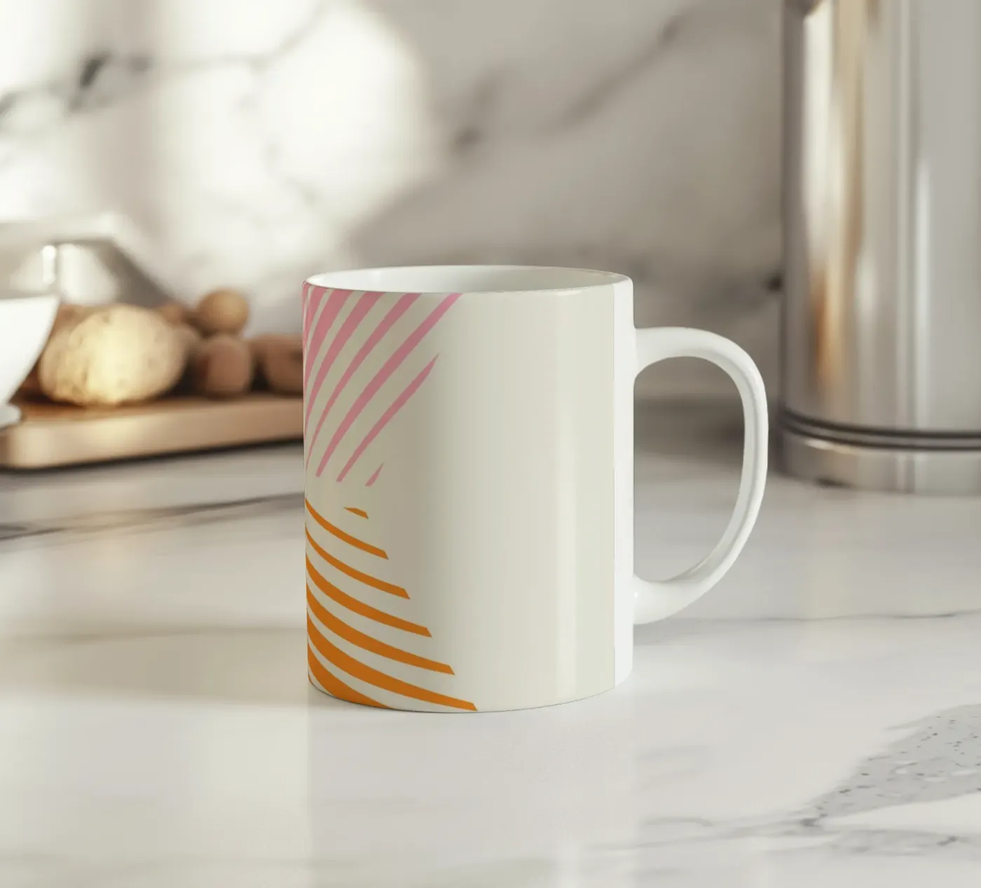 Steps ceramic mug by Rose Beck Art