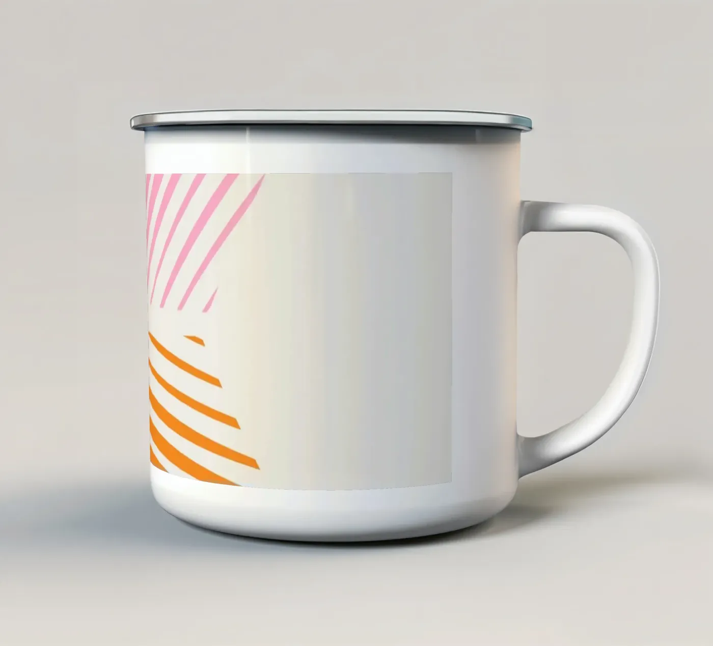 Steps enamel mug by Rose Beck Art