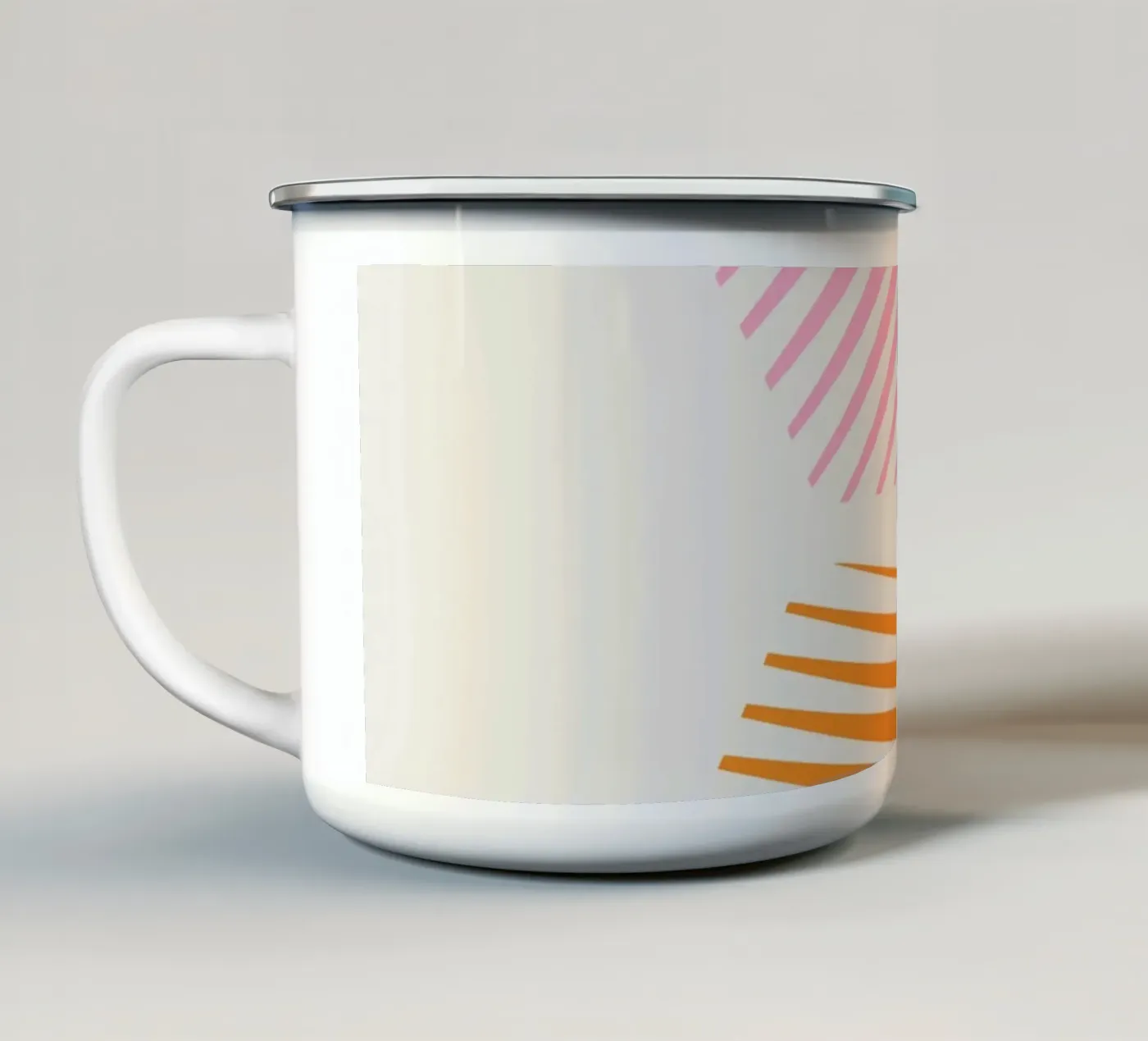 Steps enamel mug by Rose Beck Art