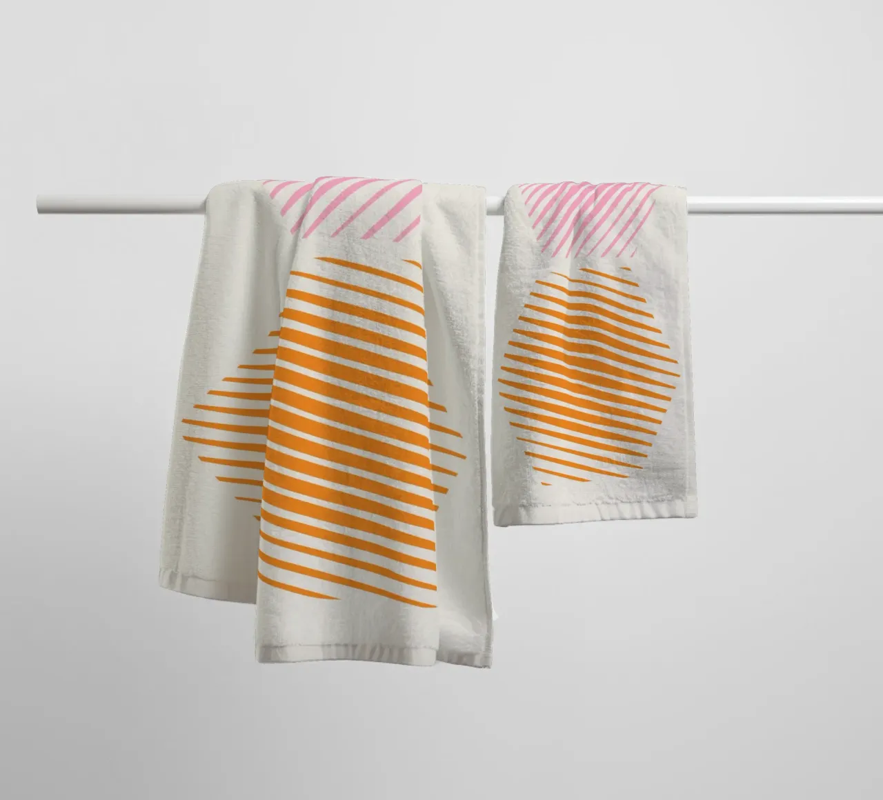 Steps towel by Rose Beck Art