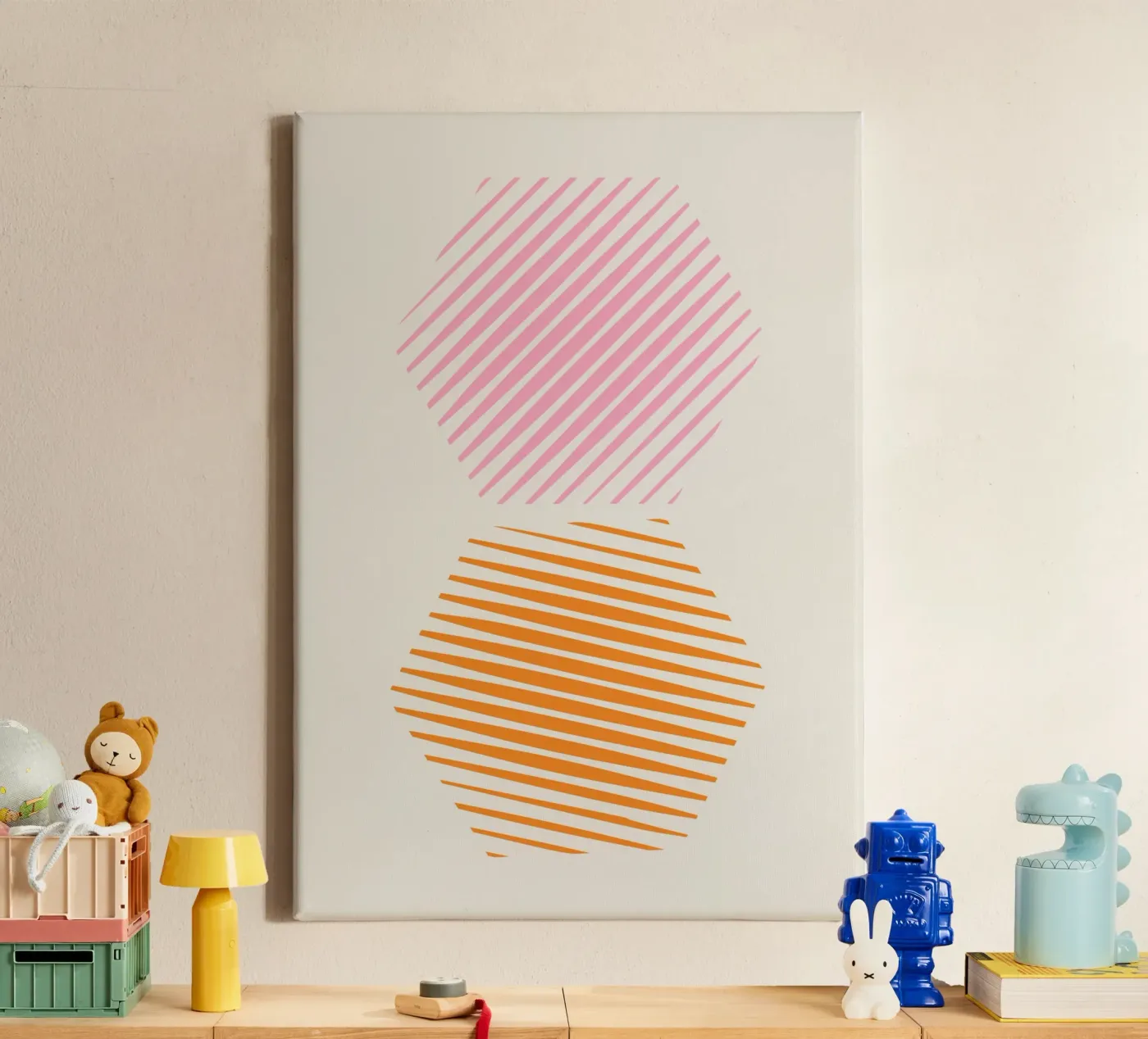 Stappen canvas van Rose Beck Art