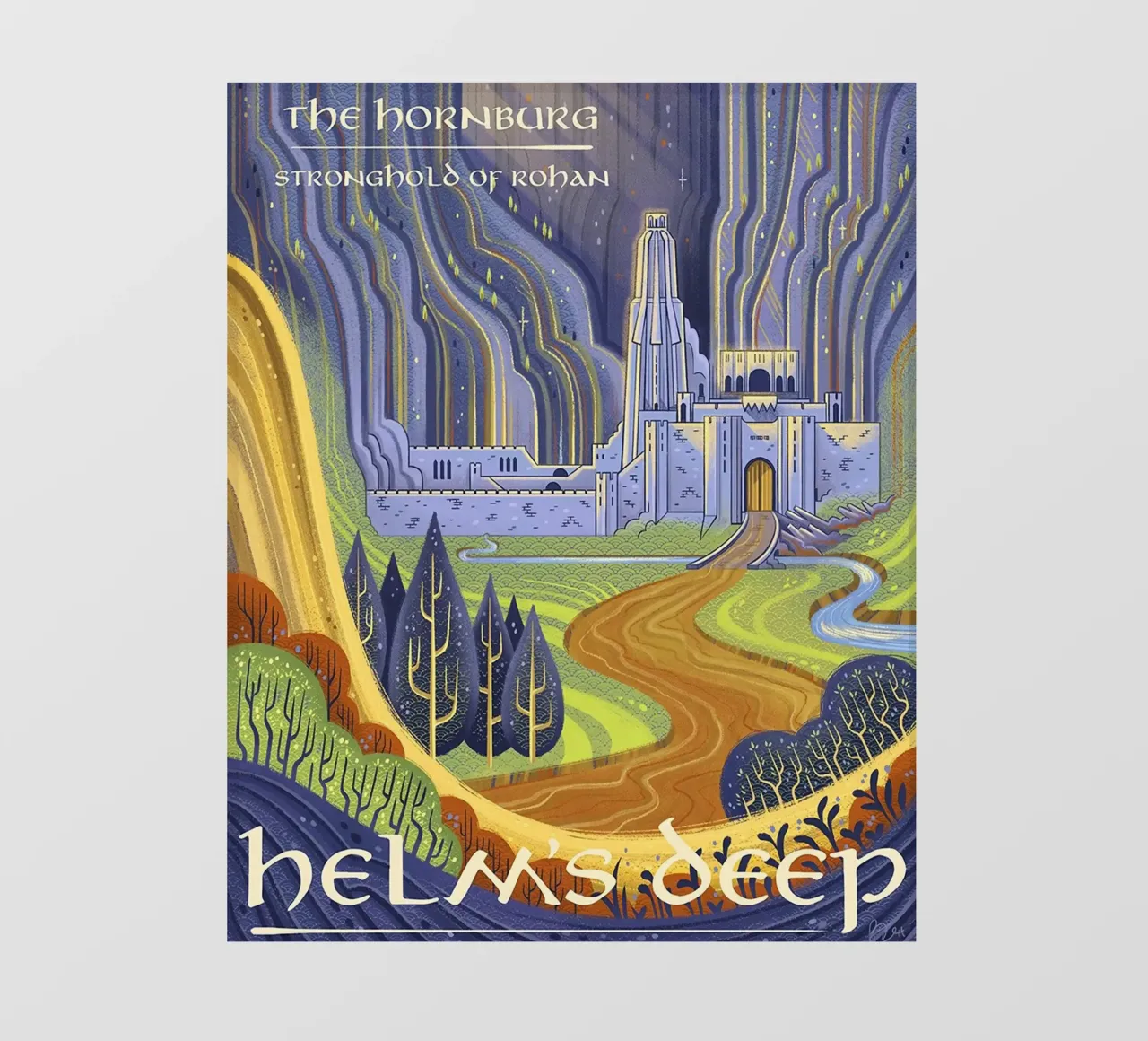 The Hornburg Helm's Deep, Stronghold of Rohan photo wallpaper by Junkie Movie