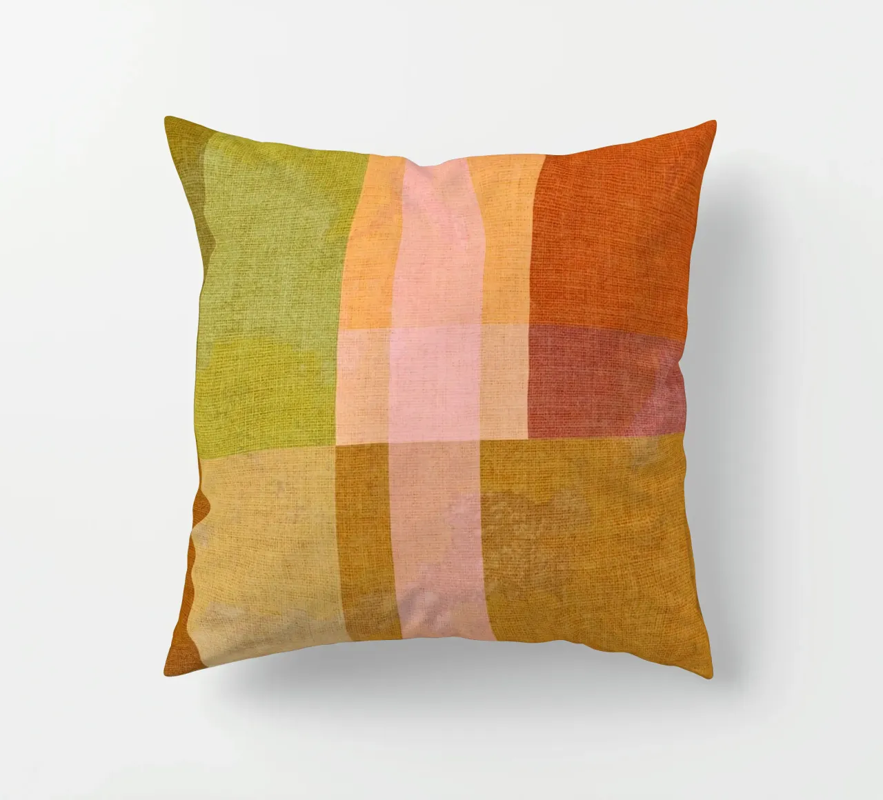 Plaid Bauhaus moderno n. 2 - Autunno audace e accogliente cuscino da Dominique Vari Abstract
