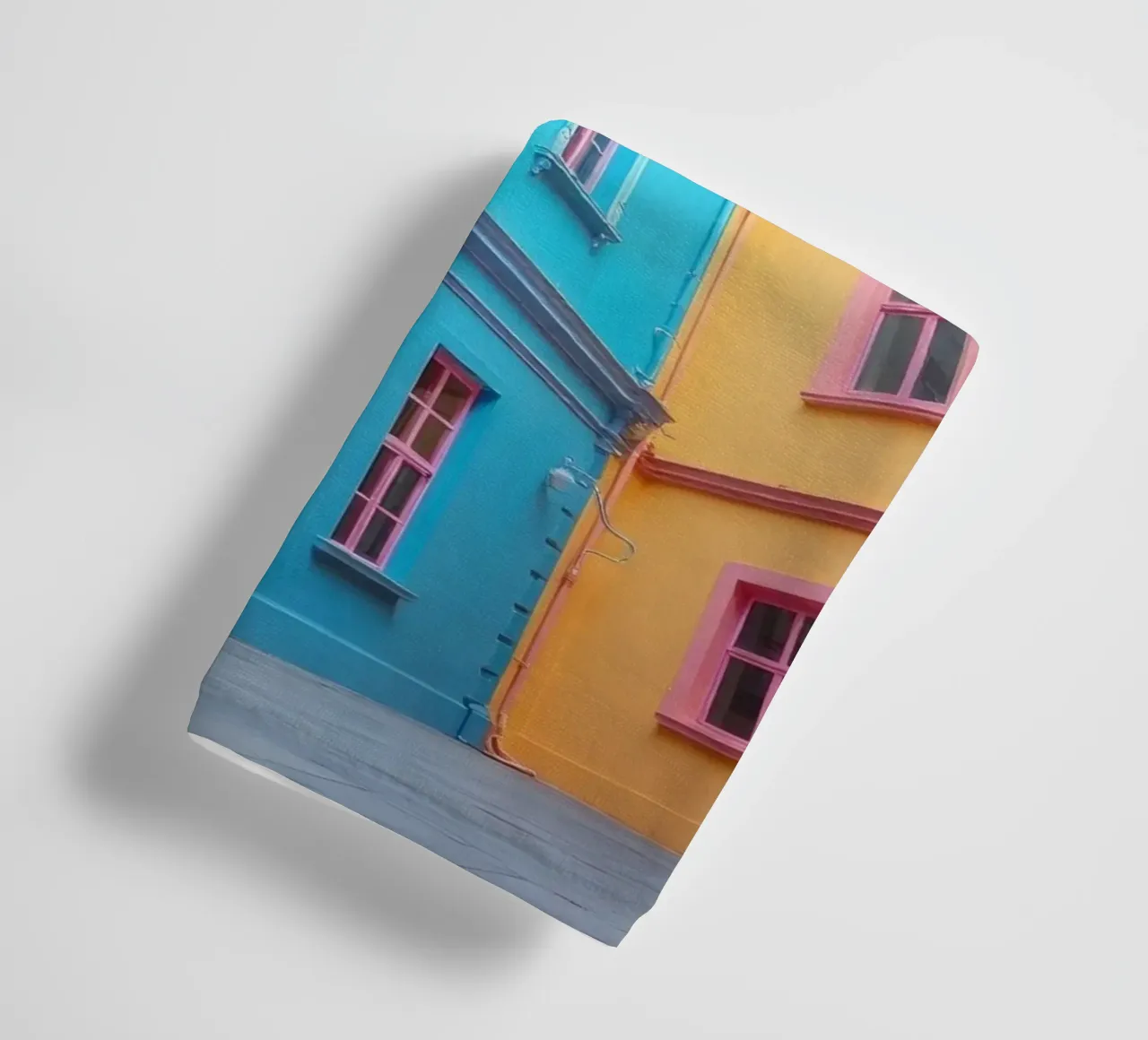 courtyard showcasing colorful architecture in a historical towel by DesignDoodle
