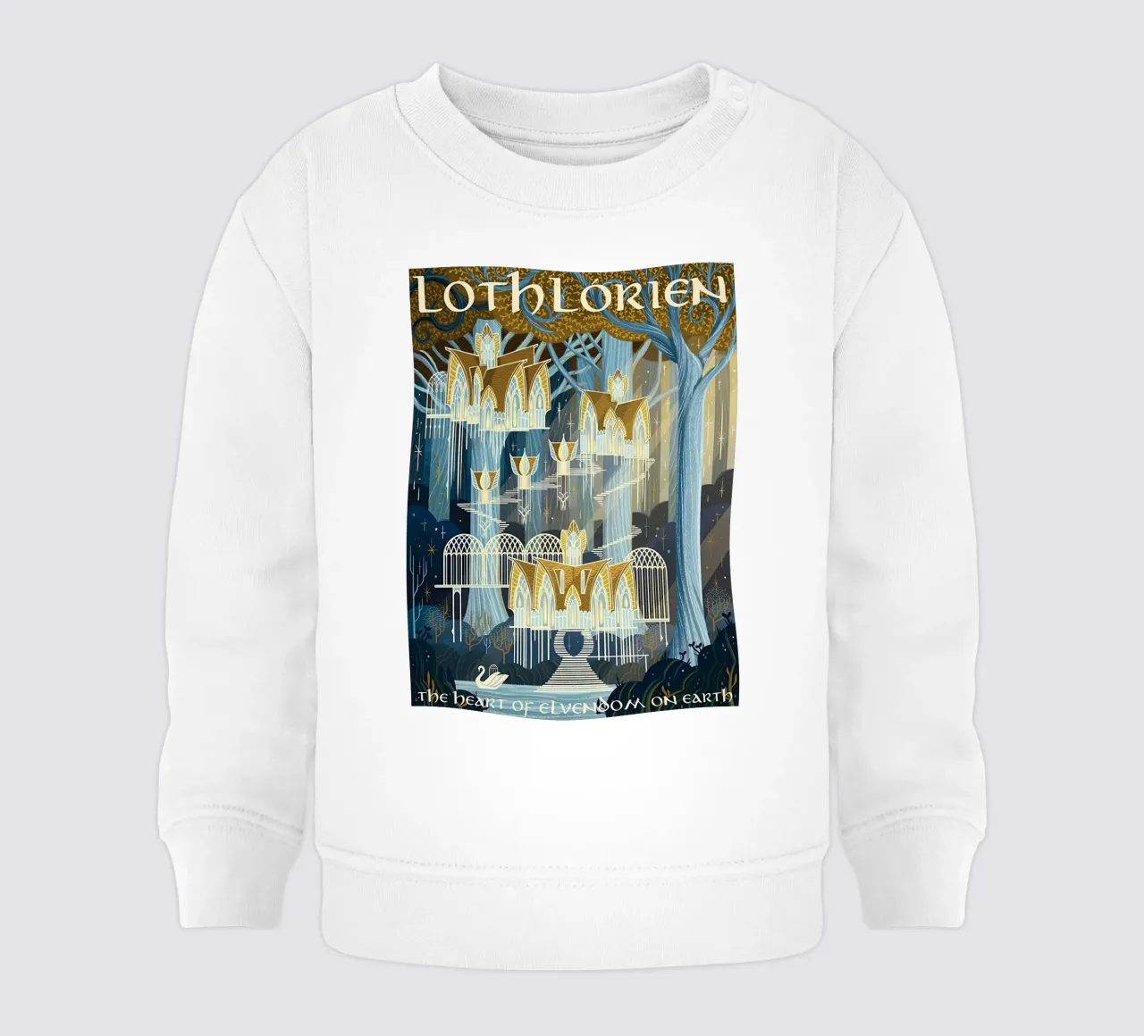 Lothlorien El corazón de la Elfosfera en la Tierra sudadera de bebé de Junkie Movie