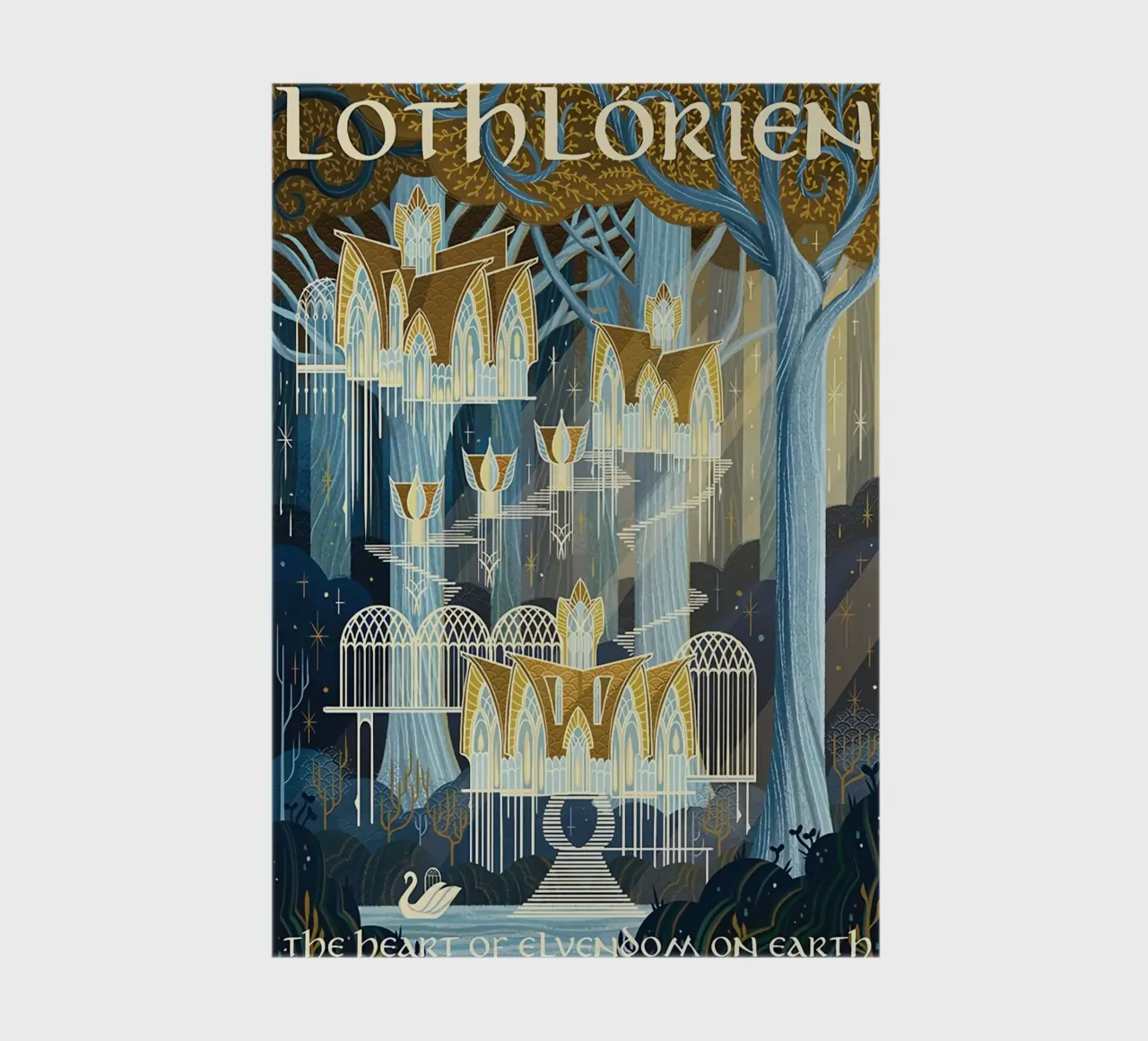 Lothlorien The Heart of Elvendom on Earth notebook by Junkie Movie