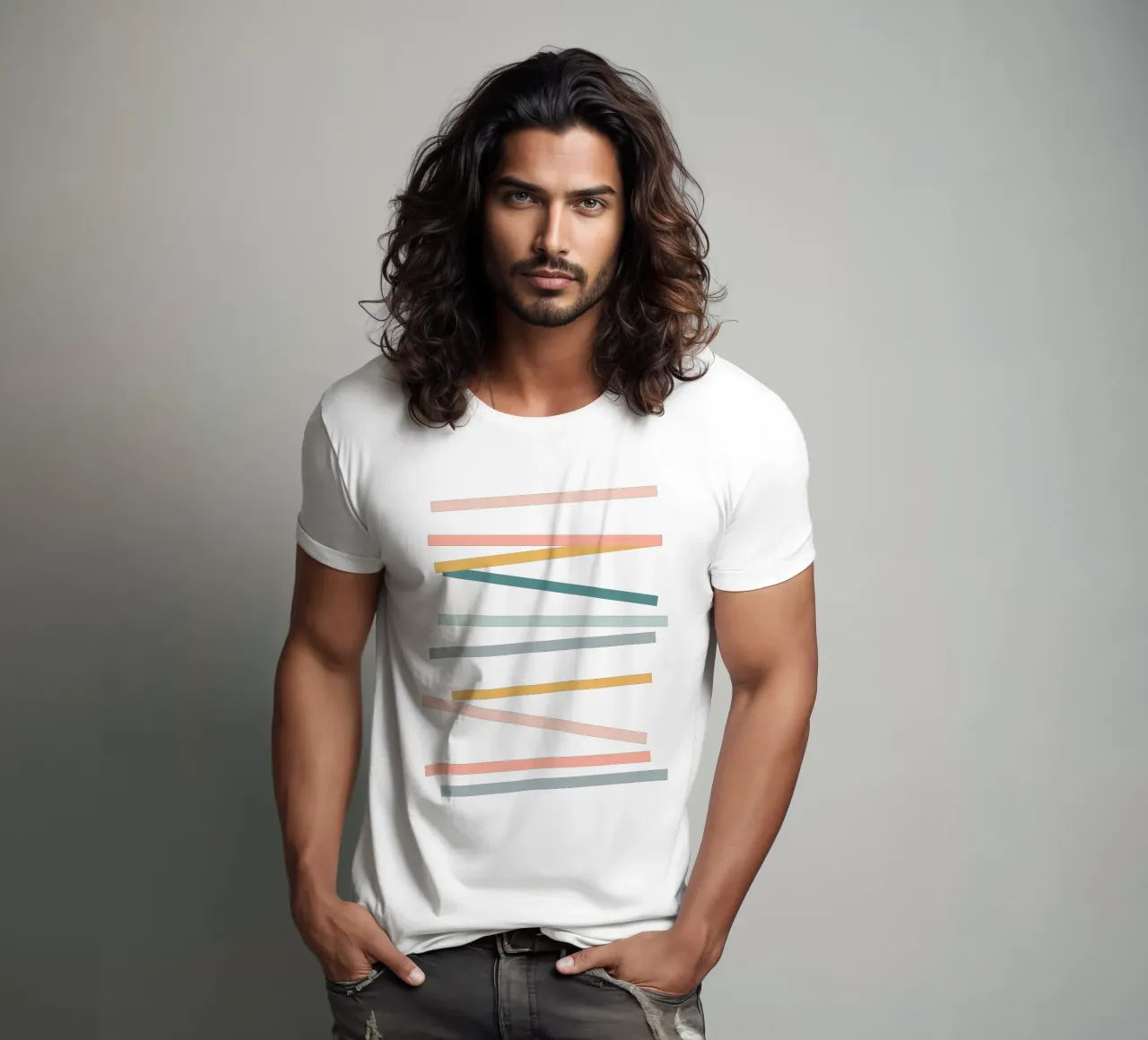 Bastoni t-shirt da Rose Beck Art
