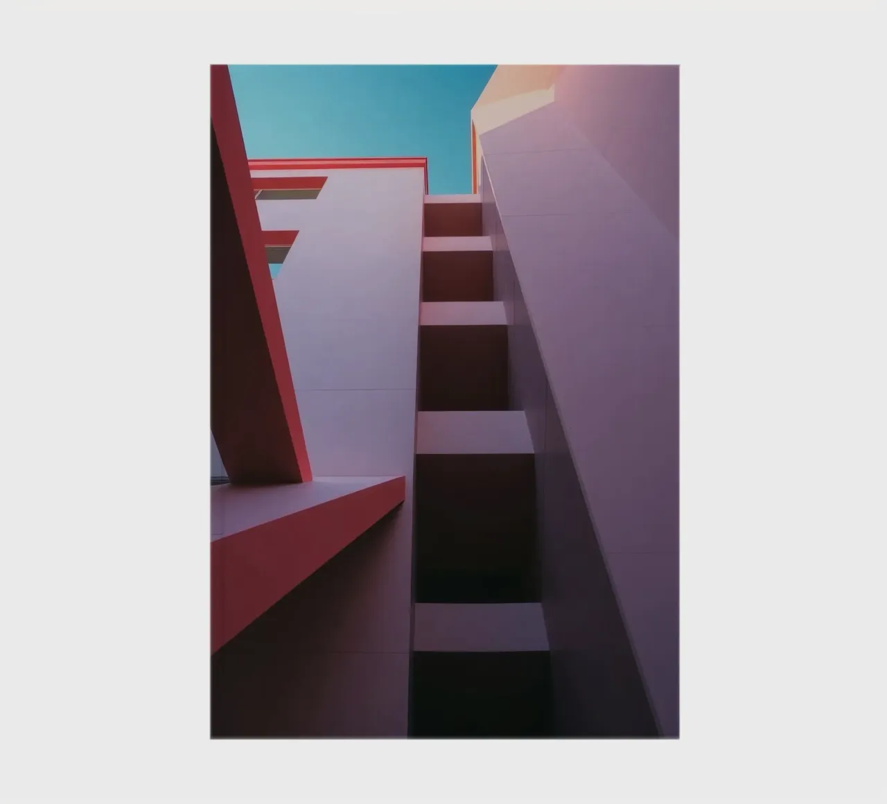 Unique architectural perspective of colorful building notebook by DesignDoodle