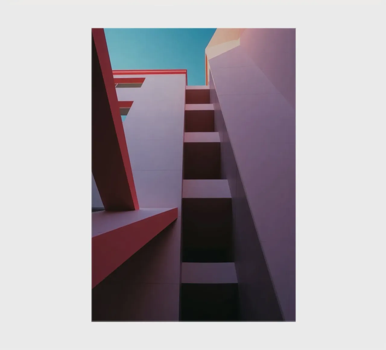 Unique architectural perspective of colorful building notebook by DesignDoodle