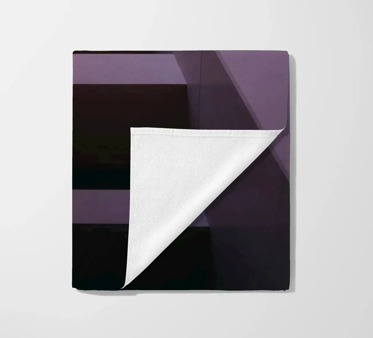 Unique architectural perspective of colorful building beach towel by DesignDoodle