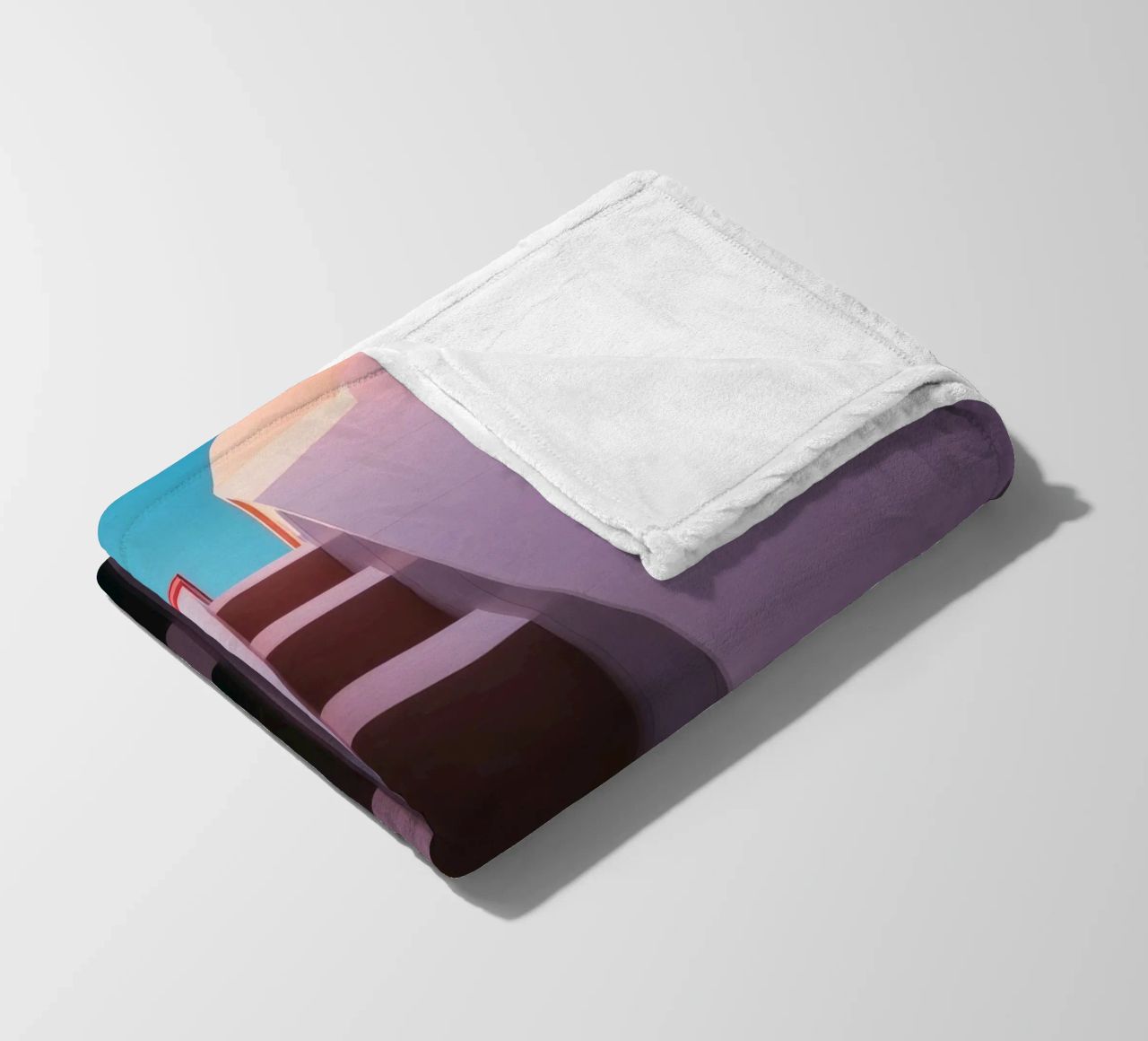 Prospettiva architettonica unica di un edificio colorato coperta in pile da DesignDoodle