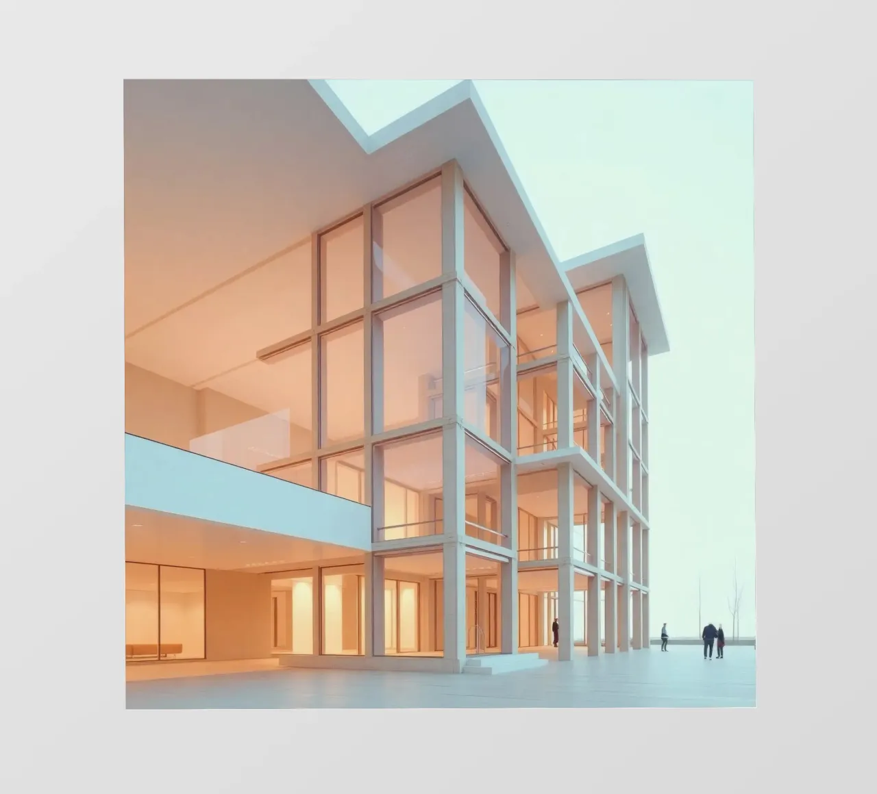 Design architettonico moderno con ampie aree aperte e telo in pvc da DesignDoodle