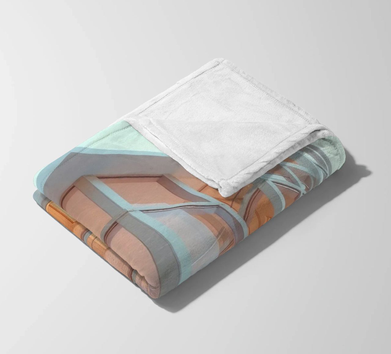 Modern architectural design with spacious open areas and fleece blanket by DesignDoodle