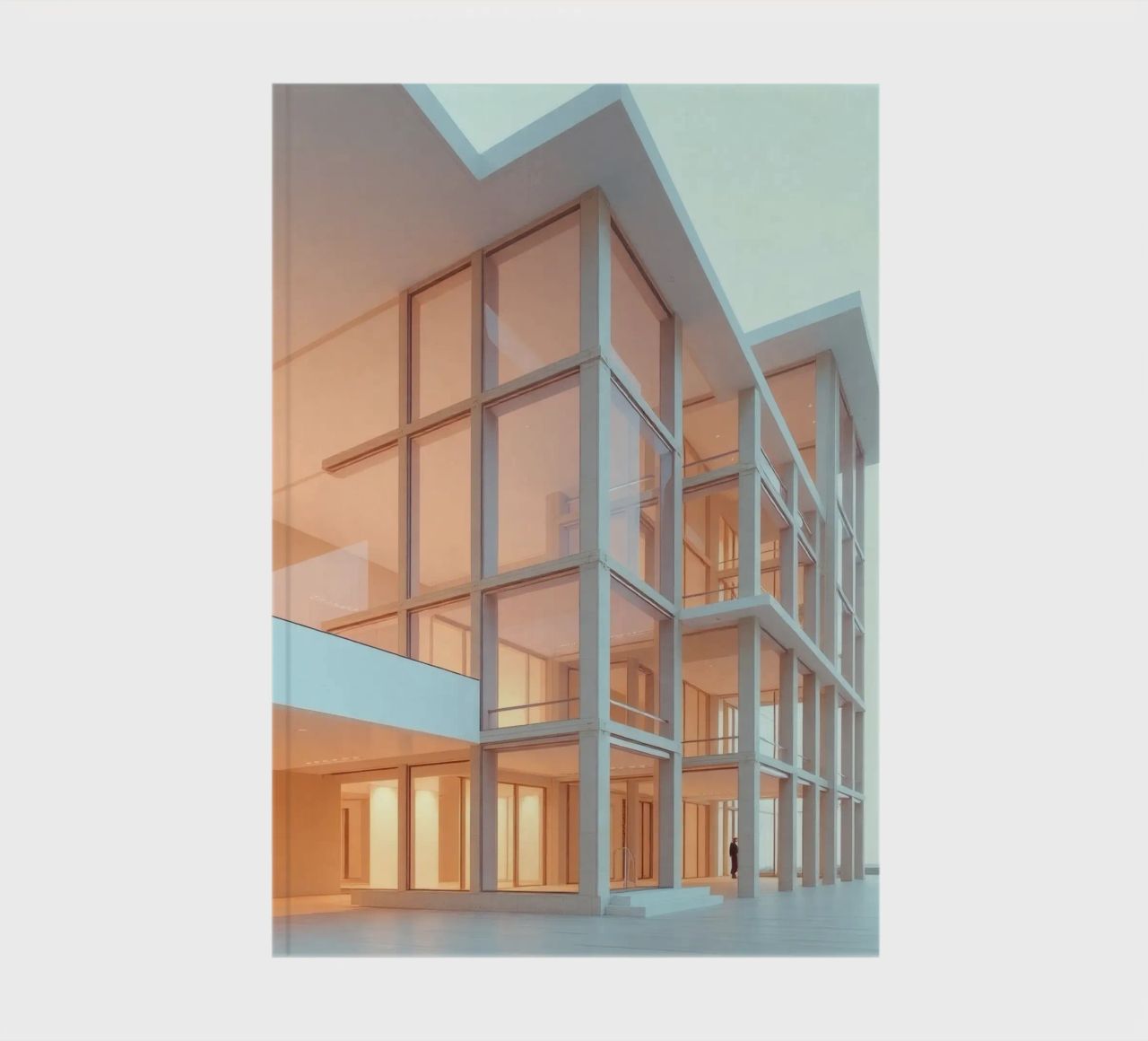Modern architectural design with spacious open areas and notebook by DesignDoodle