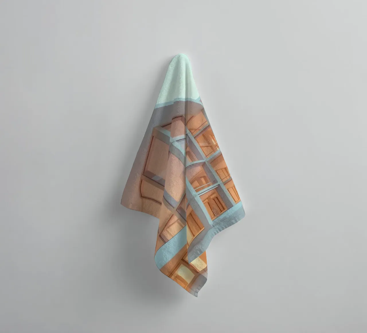 Conception architecturale moderne avec des espaces ouverts spacieux et serviette de bain de DesignDoodle