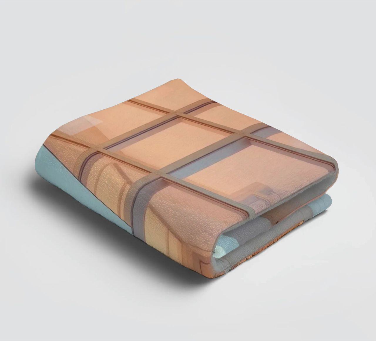 Modern architectonisch ontwerp met ruime open ruimtes en badhanddoek van DesignDoodle