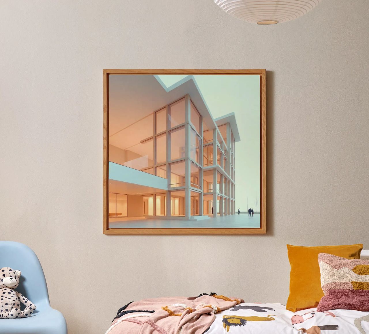 Modern architectural design with spacious open areas and alu-dibond by DesignDoodle