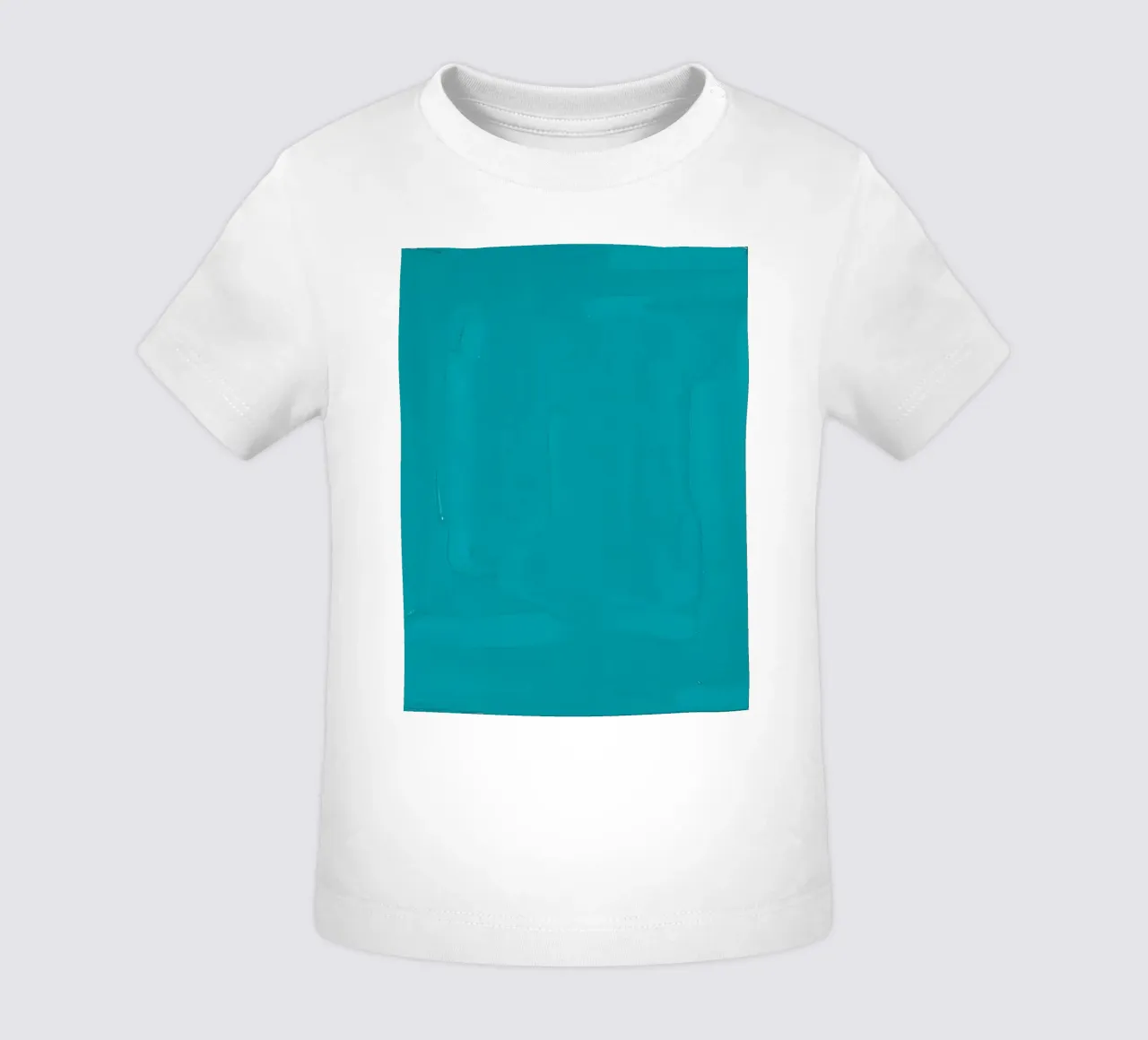 opera d'arte turchese con pennellate astratte maglietta neonato da DesignDoodle