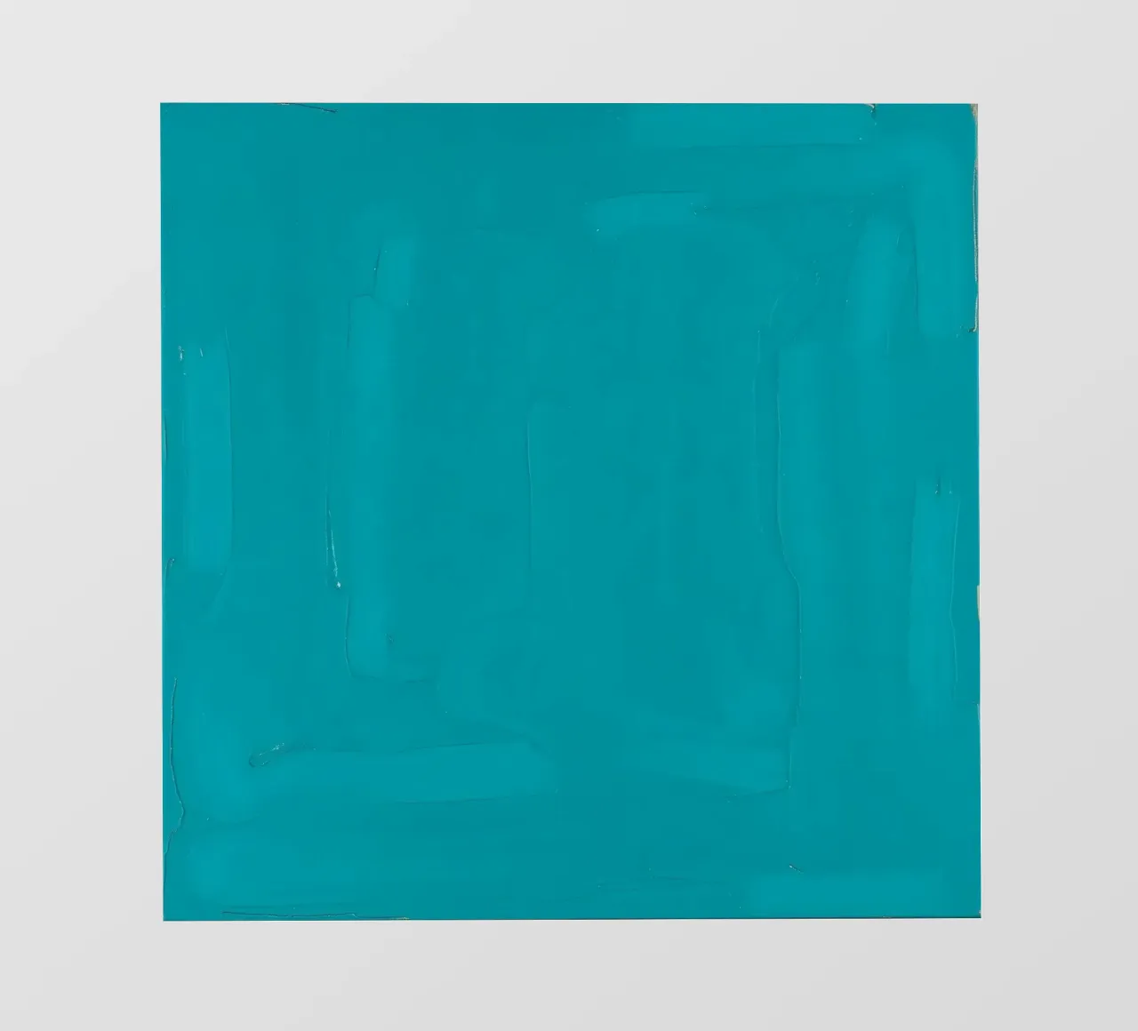 turquoise artwork showcasing abstract brush strokes photo wallpaper by DesignDoodle