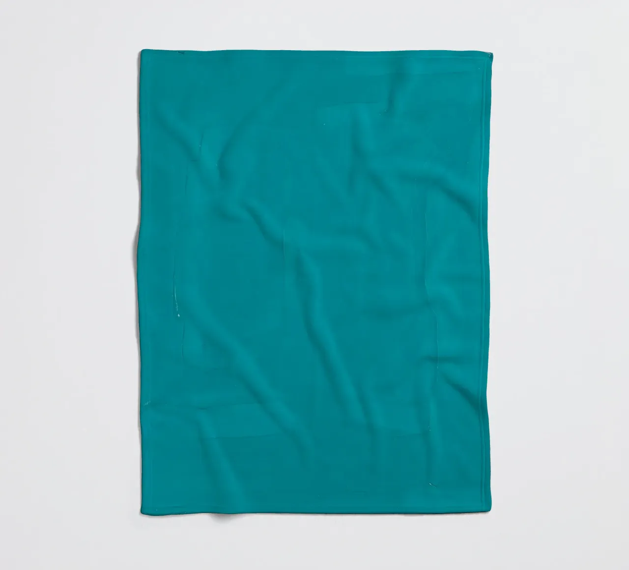 opera d'arte turchese con pennellate astratte coperta in pile da DesignDoodle