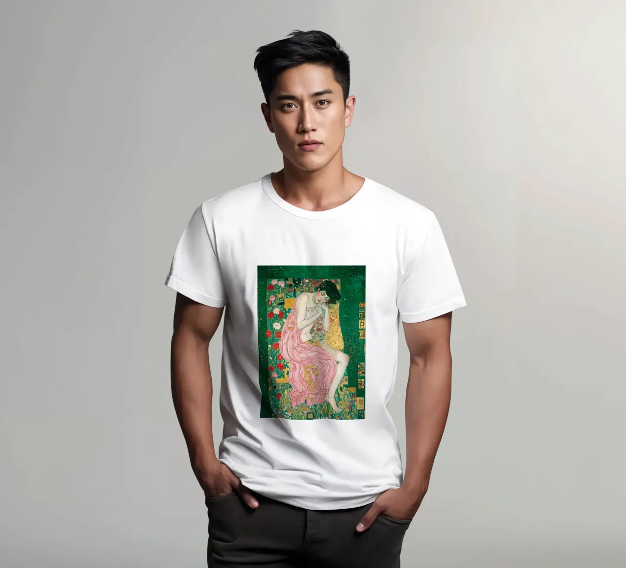 Opulenza in rosa e verde t-shirt da Art Center