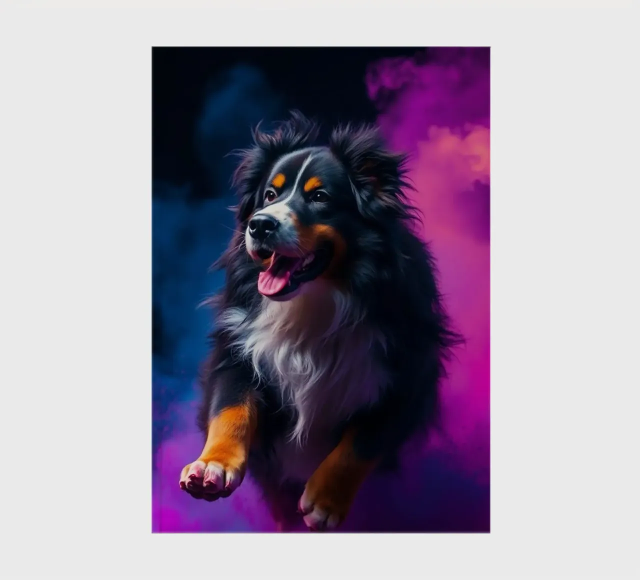 The colorful Bernese Mountain Dog #25 notebook by Yumis.Beargang.and.Me
