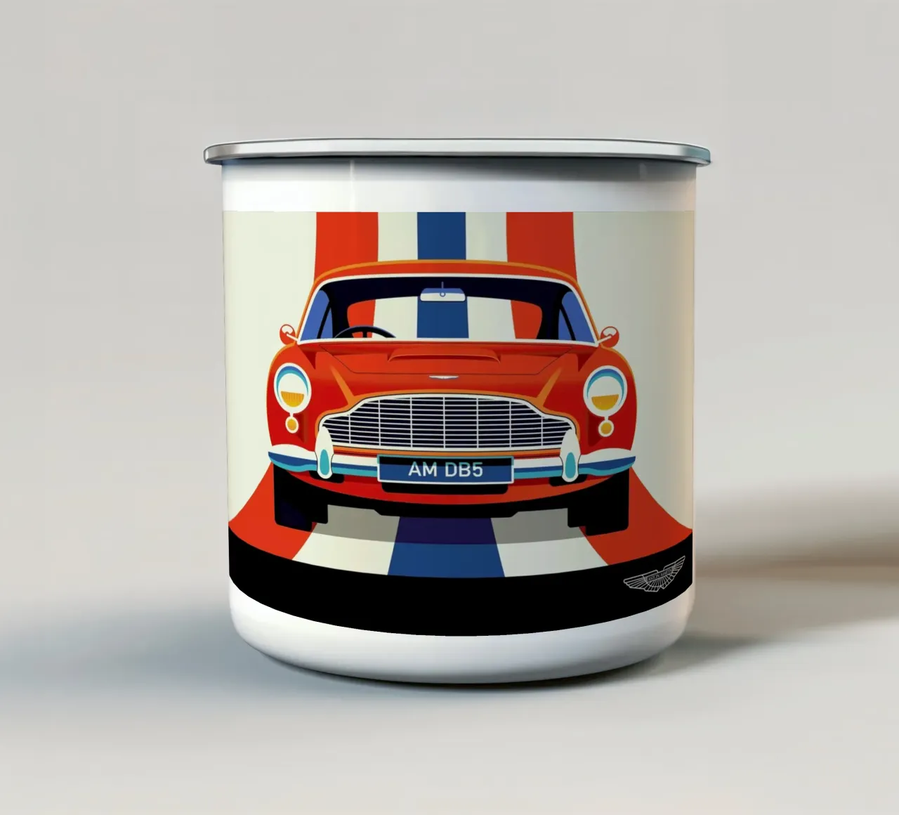 Aston Martin tazza in smalto da Bo Lundberg