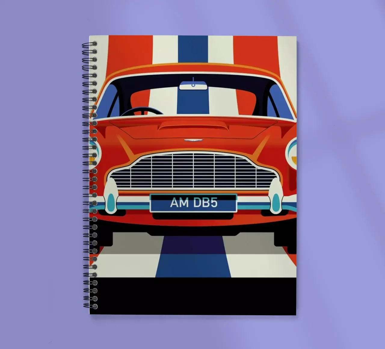 Aston Martin spiral notebook by Bo Lundberg