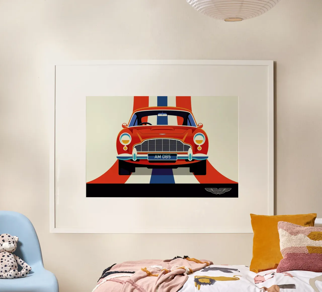 Aston Martin poster con telaio in alluminio da Bo Lundberg