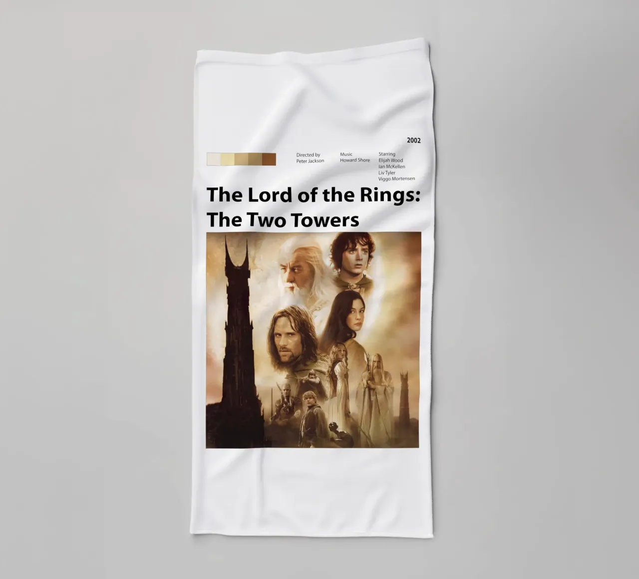 Il Signore degli Anelli: Le due torri asciugamano da bagno da 🎞 The Movie Wall