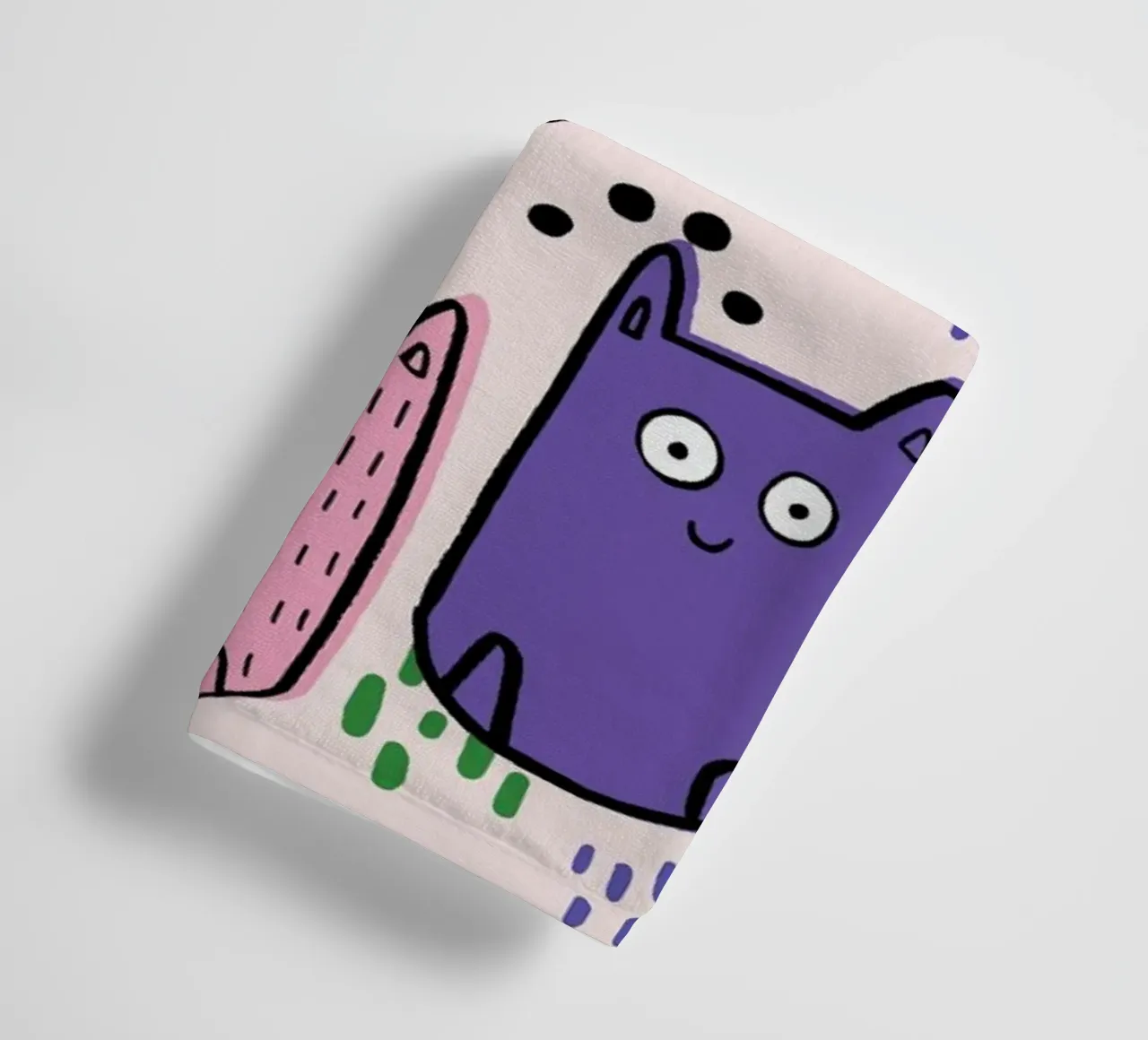 Colourful Cats Handtuch von Lora O'Callaghan