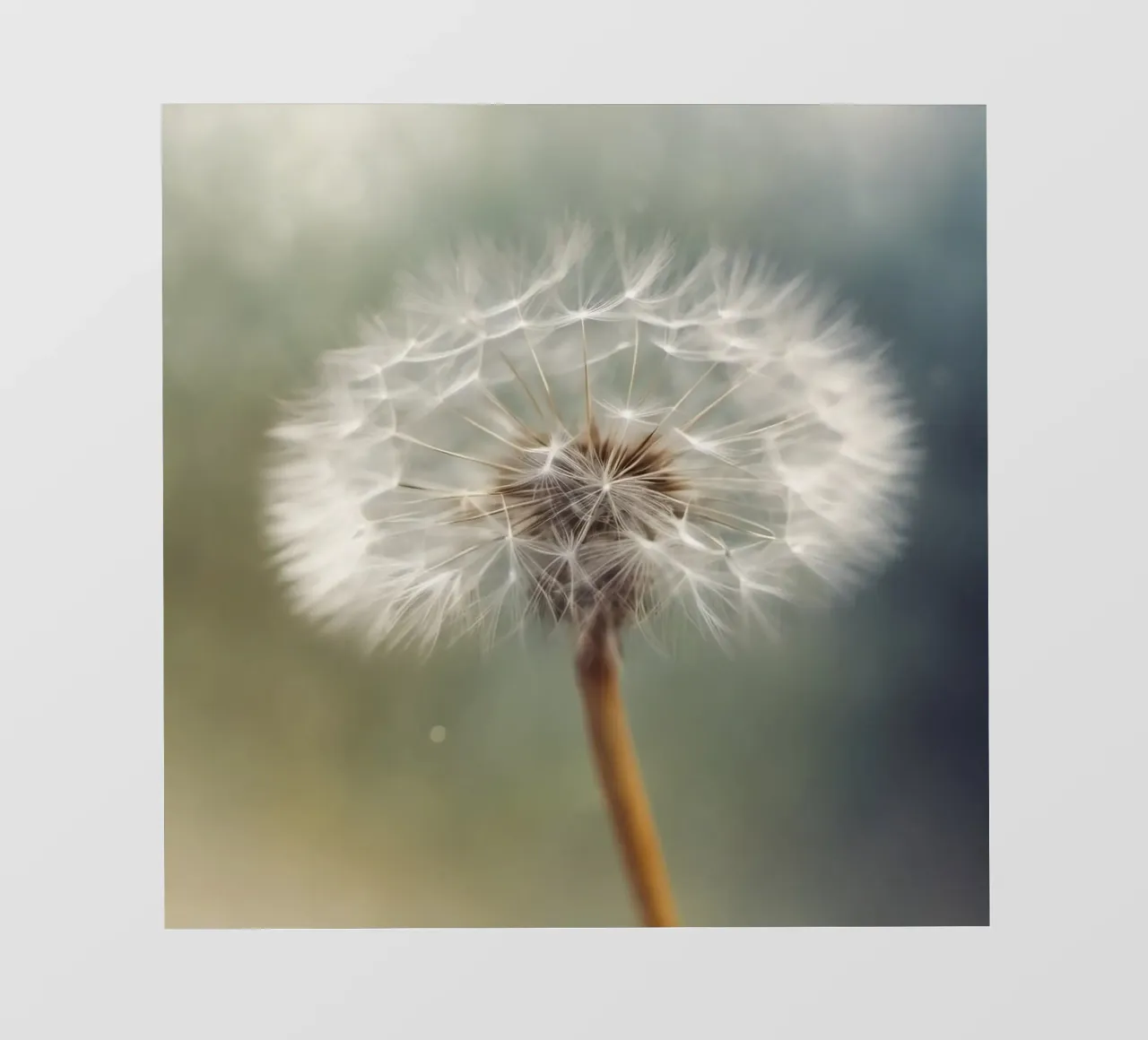 Testa di dente di leone in soft focus pellicola backlit da PhotoVibe Decor