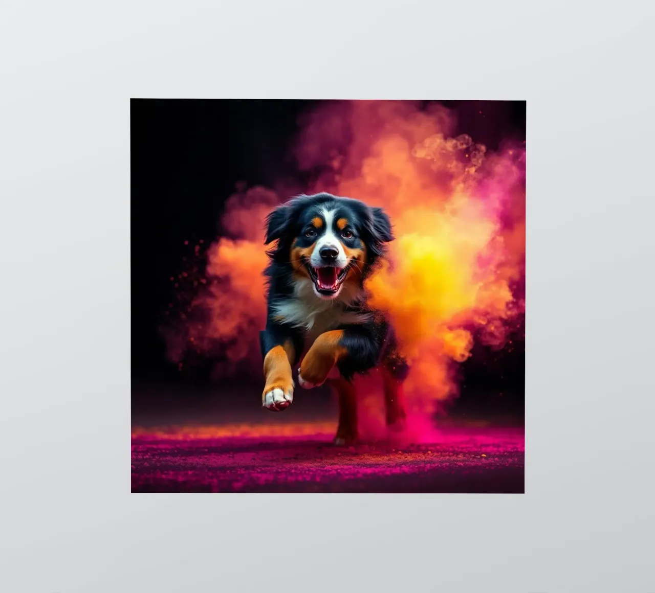 The colorful Bernese Mountain Dog #32 sticker by Yumis.Beargang.and.Me