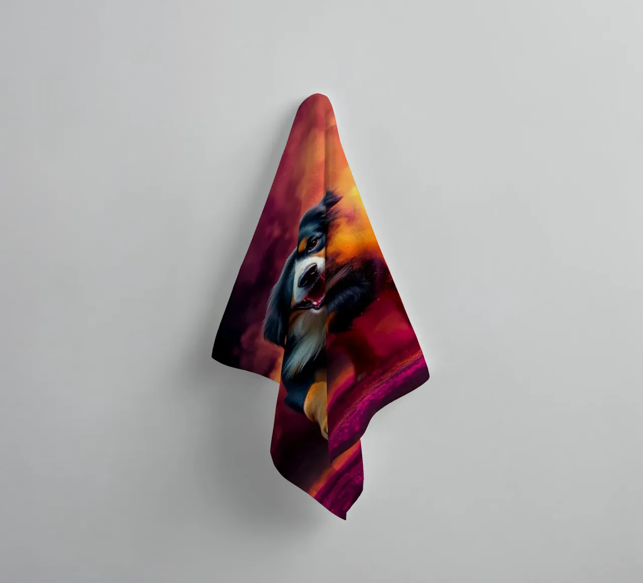 Le bouvier bernois coloré #32 serviette de bain de Yumis.Beargang.and.Me