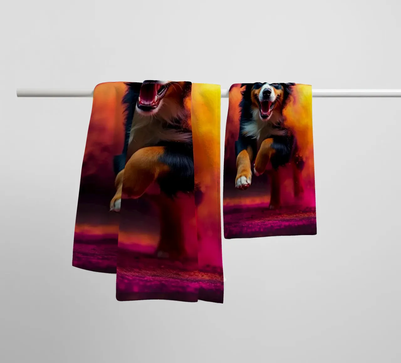 Le bouvier bernois coloré #32 serviette de bain de Yumis.Beargang.and.Me
