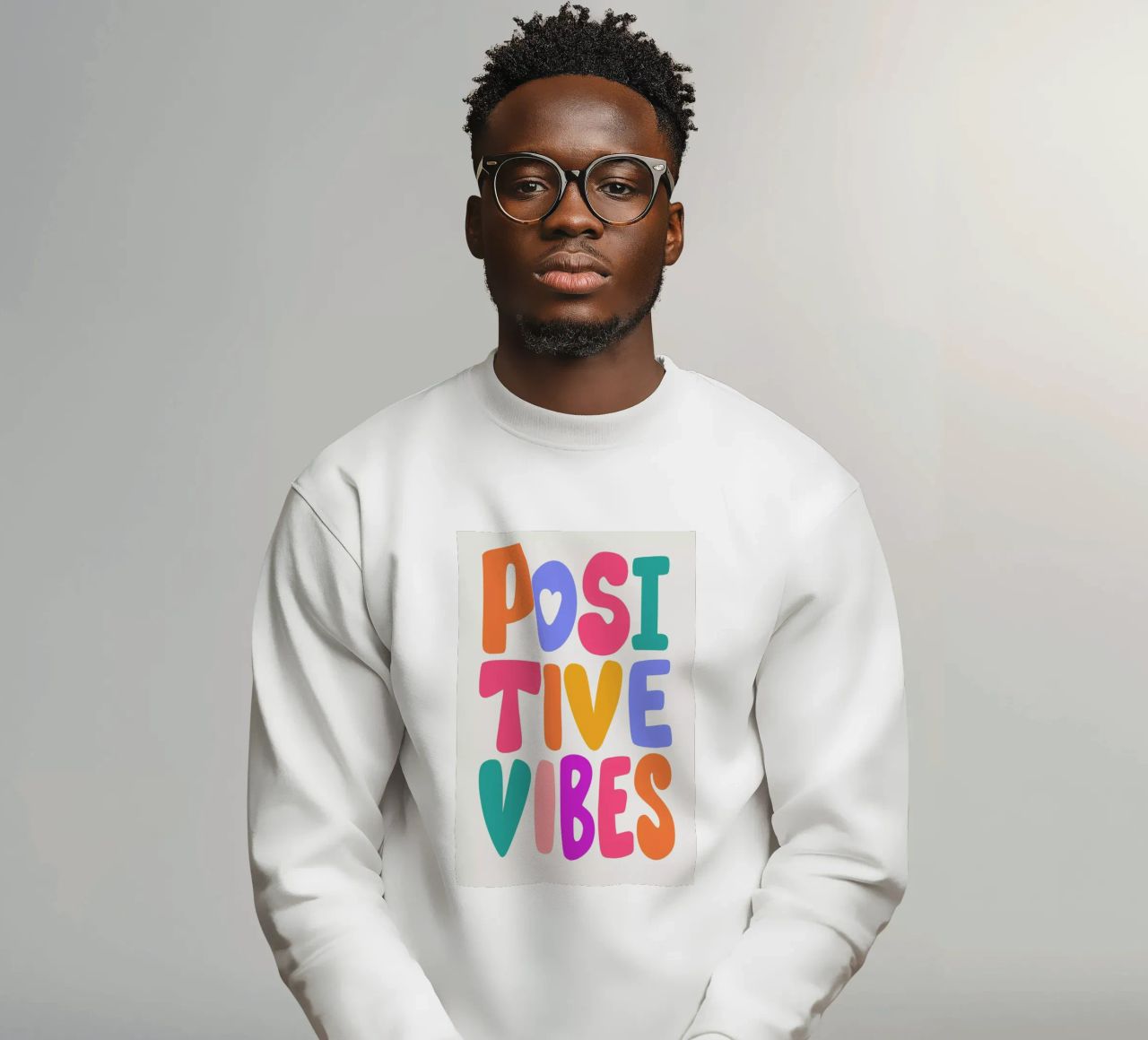 Positive Vibes felpa da Pure