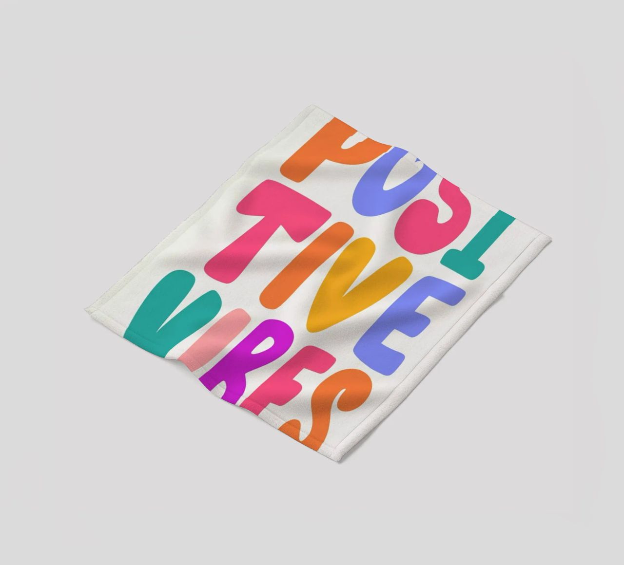 Positive Vibes coperta in pile da Pure