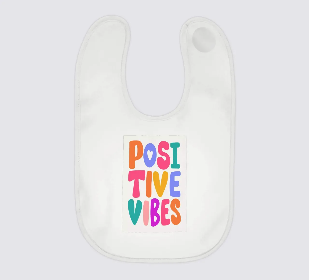 Positive Vibes bavaglino da Pure