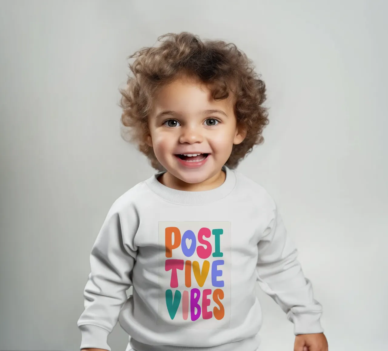 Positive Vibes felpa neonato da Pure