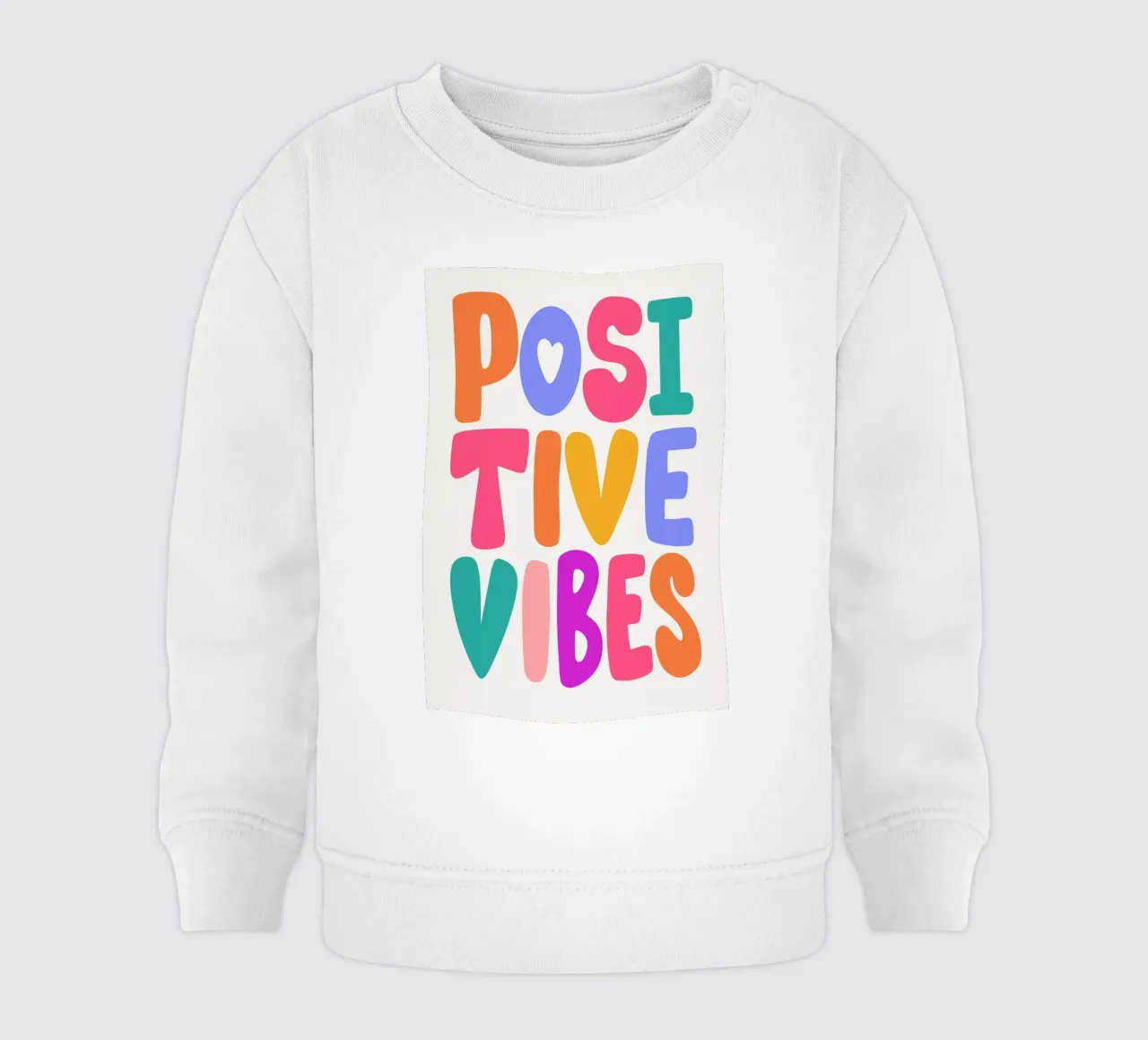 Positive Vibes felpa neonato da Pure