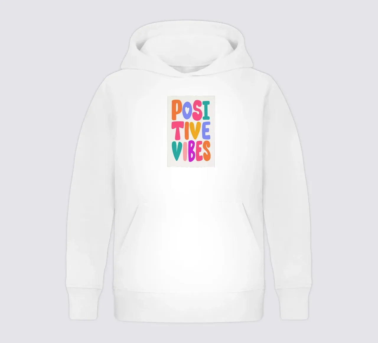 Positive Vibes felpa bambino con cappuccio da Pure