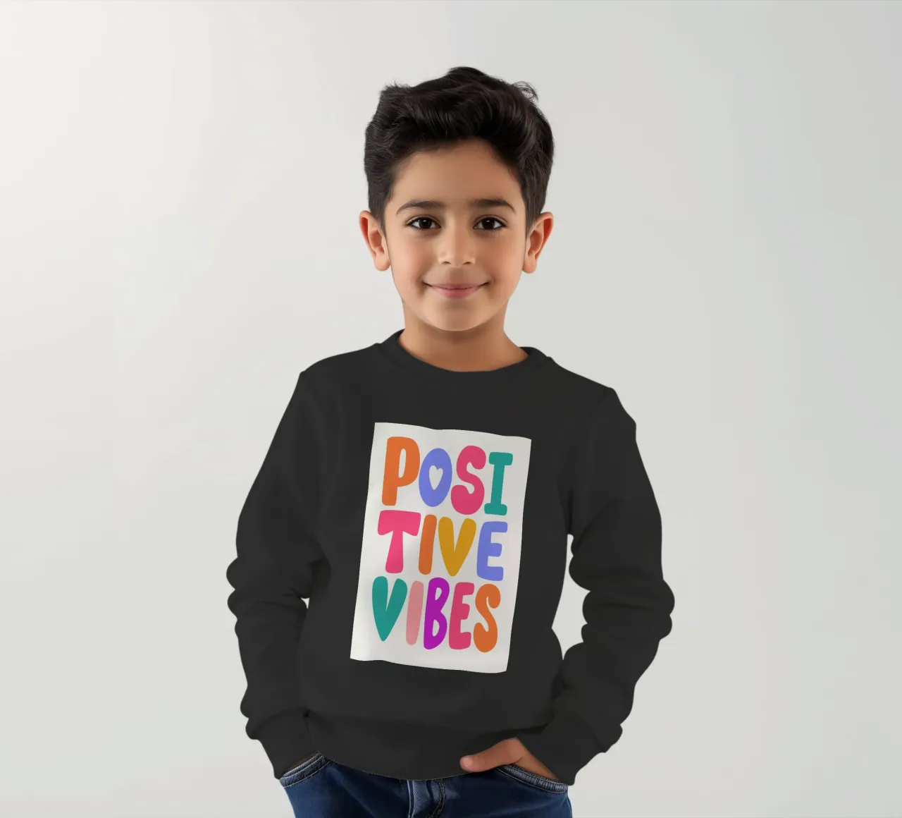 Positive Vibes felpa bambino da Pure