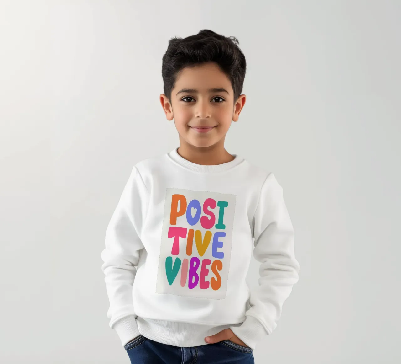 Positive Vibes felpa bambino da Pure