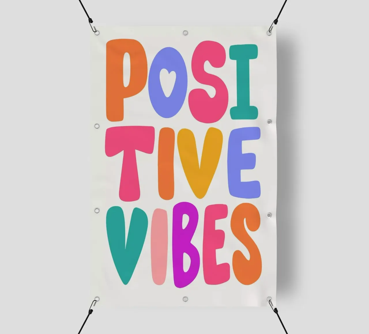 Positive Vibes lonas publicitarias de Pure