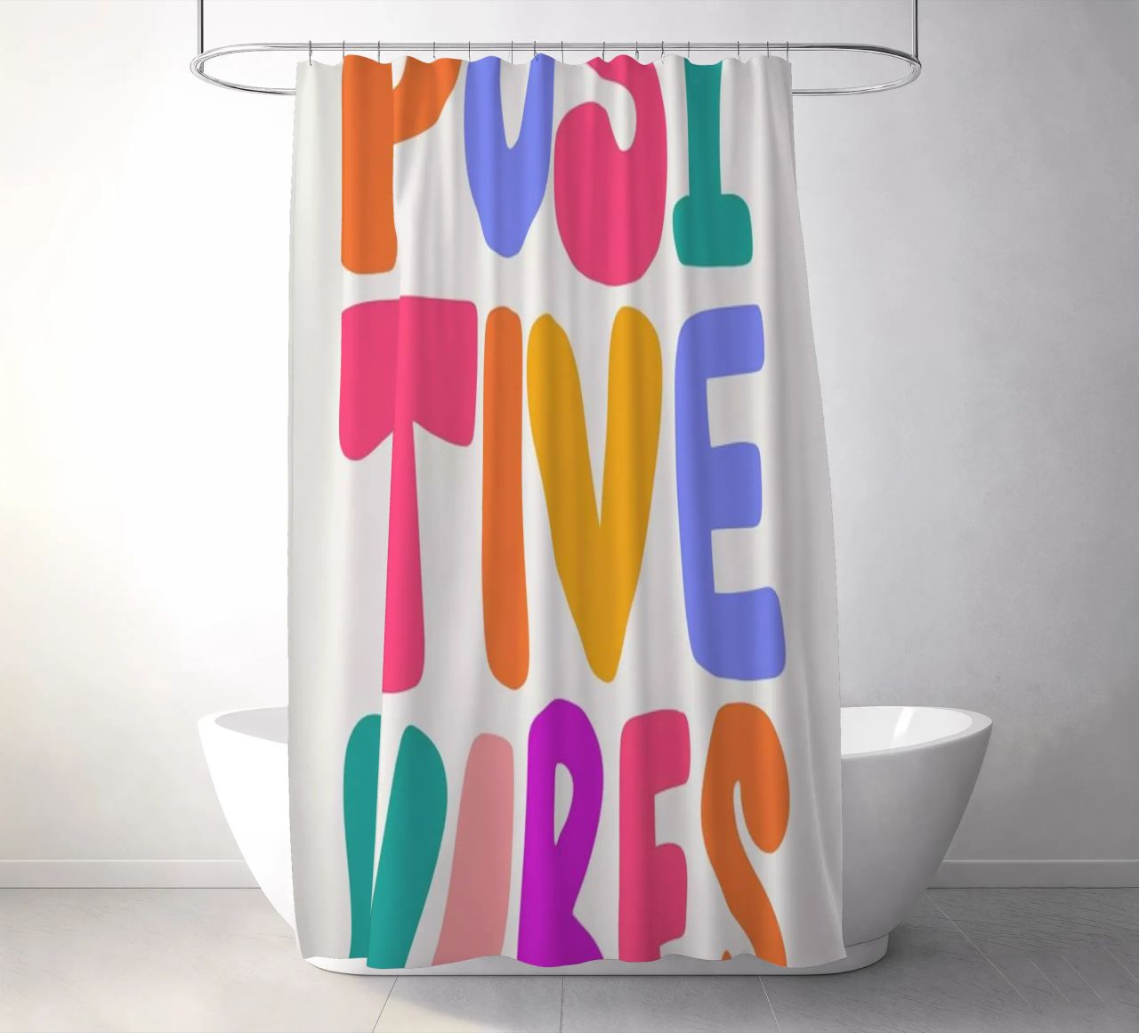 Positive Vibes Duschvorhang von Pure
